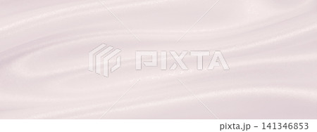 Smooth elegant pink silk or satin texture as wedding background. Luxurious background design 141346853