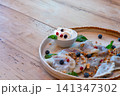 pierogi filled with blueberries 141347302