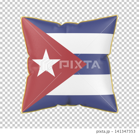 Pillow with the flag of Cuba Pillow with the flag of Cuba 141347353