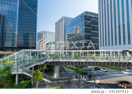 横浜みなとみらいのオフィス街の風景 横浜みなとみらいのオフィス街の風景 141347411