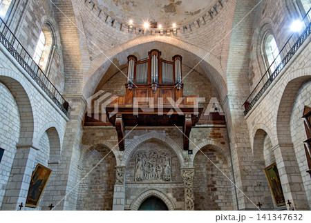 Interior and organ of monastery Saint Marie 141347632