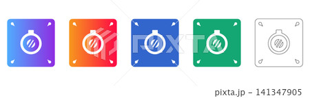 Circular Gauge Icon Set Circular Gauge Icon Set 141347905