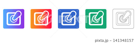 Toggle Switch UI Vector Icon Set Toggle Switch UI Vector Icon Set 141348157