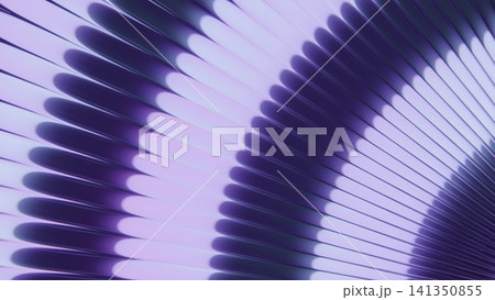 Abstract Purple and Blue Curved Light Pattern 141350855