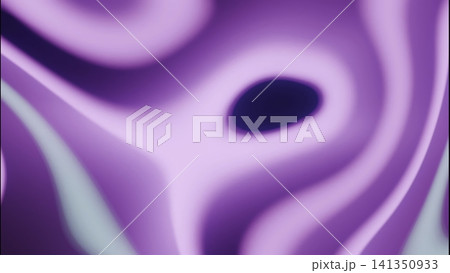 Abstract flowing purple and cyan gradients with dark central void, sweeping curved bands, soft magenta glow, layered color waves, smooth contrast, sleek modern motion background 141350933