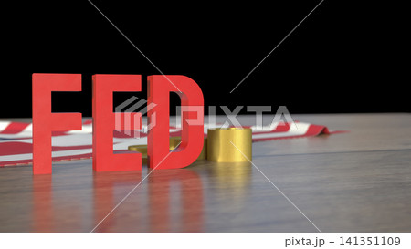 Federal Reserve Interest Rate Policy and American Economy 3d render. Federal Reserve Interest Rate Policy and American Economy 3d render. 141351109