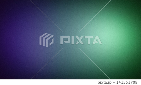 Deep aesthetic grainy gradient background featuring dark violet and emerald green hues 141351709