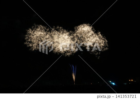 夜空を彩る かしま納涼海花火の風景 夜空を彩る かしま納涼海花火の風景 141353721