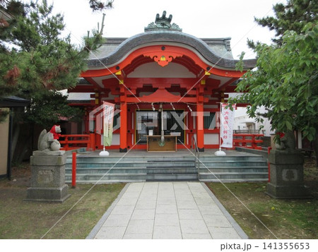 大森稲荷神社の拝殿!北海道函館市 大森稲荷神社の拝殿!北海道函館市 141355653
