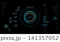 Futuristic AI Technology HUD Interface Vector Illustration video Overlay template 016 141357052