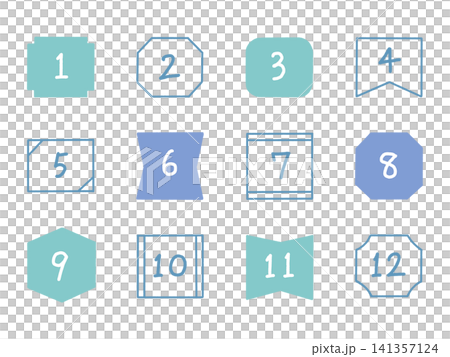 Handwritten-style number set_02 Handwritten-style number set_02 141357124