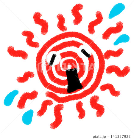太陽の手描きイラスト素材(透過素材/PNG/JPEG) 太陽の手描きイラスト素材(透過素材/PNG/JPEG) 141357922