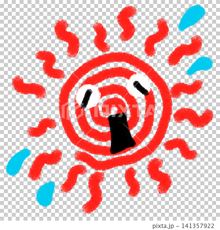 太陽の手描きイラスト素材(透過素材/PNG/JPEG) 太陽の手描きイラスト素材(透過素材/PNG/JPEG) 141357922