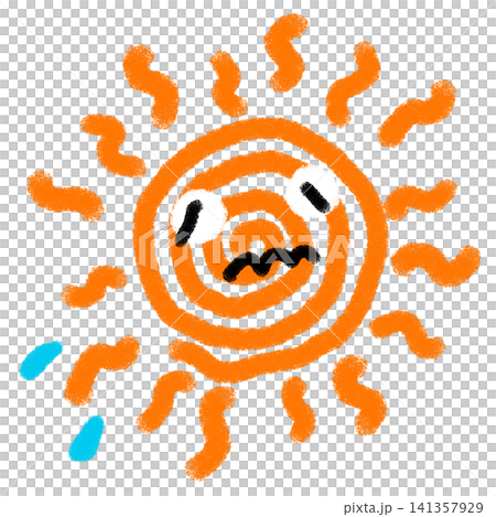 手繪太陽插圖(透明背景/PNG/JPEG) 手繪太陽插圖(透明背景/PNG/JPEG) 141357929
