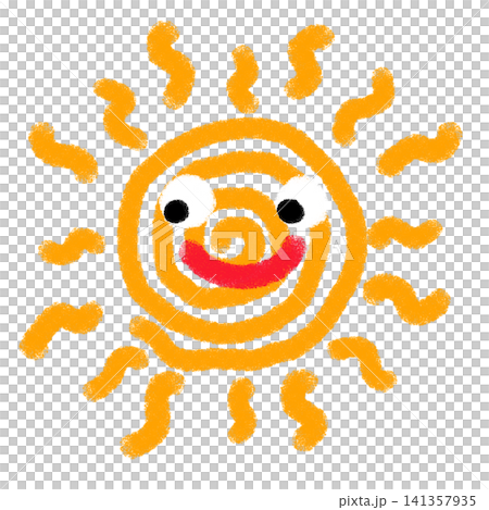 手繪太陽插圖(透明背景/PNG/JPEG) 手繪太陽插圖(透明背景/PNG/JPEG) 141357935