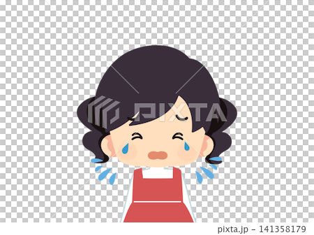 悲しむ女の子のイラスト 141358179