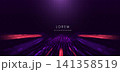 Abstract futuristic technology background featuring glowing neon particles. 141358519