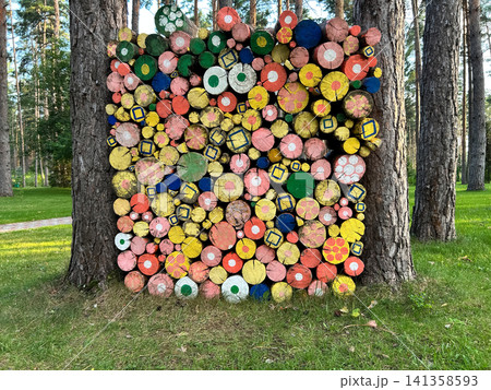 A stack of firewood 141358593