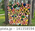 A stack of firewood 141358594