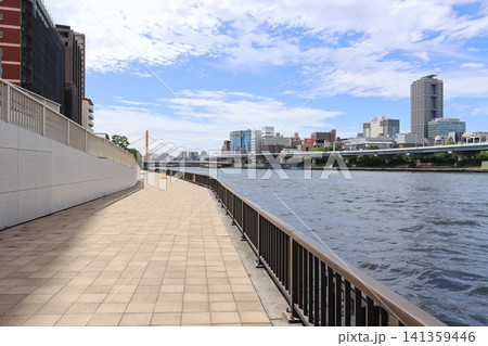 東京都市風景 隅田川 両国周辺 東京都市風景 隅田川 両国周辺 141359446