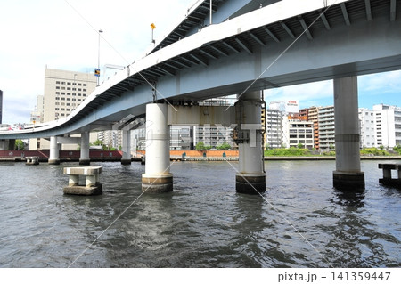 東京都市風景 隅田川 両国周辺 東京都市風景 隅田川 両国周辺 141359447
