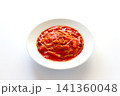 白背景のトマトスープパスタ 141360048