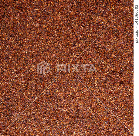 Rooibos tea leaves pattern closeup Rooibos tea leaves pattern closeup 141360302