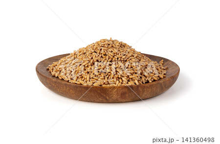 Wheat Grains Isolated, Barley Pile 141360498