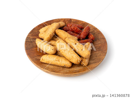 Small breadsticks, short grissini or picos Small breadsticks, short grissini or picos 141360878