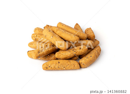 Small breadsticks, short grissini or picos Small breadsticks, short grissini or picos 141360882