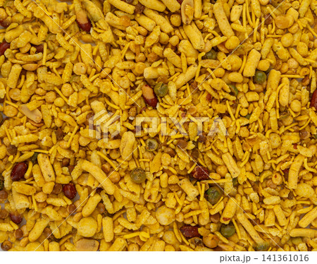 Khatta meetha namkeen textured background 141361016