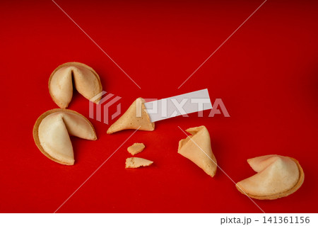 Fortune cookies, lucky Chinese biscuits set Fortune cookies, lucky Chinese biscuits set 141361156