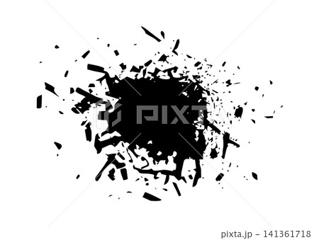 Broken ceylon cinnamon pile silhouette Broken ceylon cinnamon pile silhouette 141361718