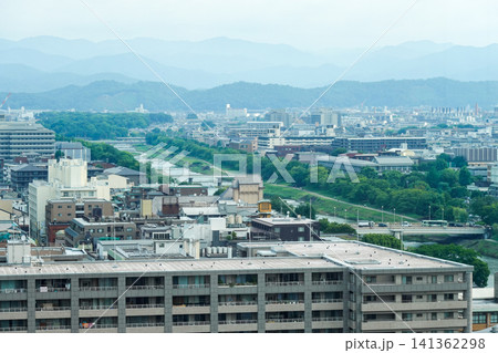 ホテルオークラ京都から見た朝の京都の街並み（2026年7月撮影） 141362298