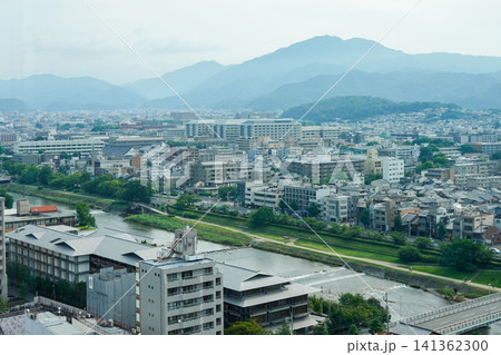 ホテルオークラ京都から見た朝の京都の街並み(2026年7月撮影) ホテルオークラ京都から見た朝の京都の街並み(2026年7月撮影) 141362300