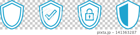 Shield/Protection/Security Icon (Blue) Shield/Protection/Security Icon (Blue) 141363287