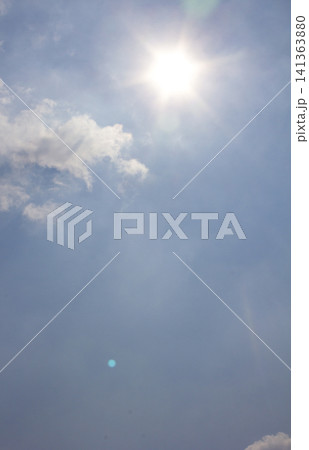 It is a blue sky illuminated by sunlight. It is a blue sky illuminated by sunlight. 141363880