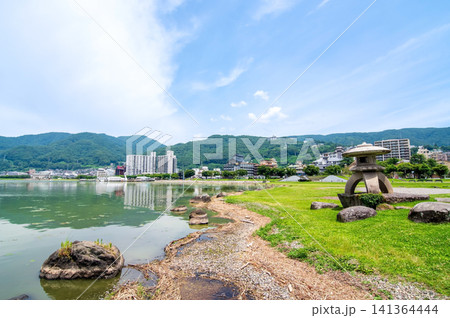諏訪湖 諏訪市湖畔公園《長野県 諏訪市》 141364444