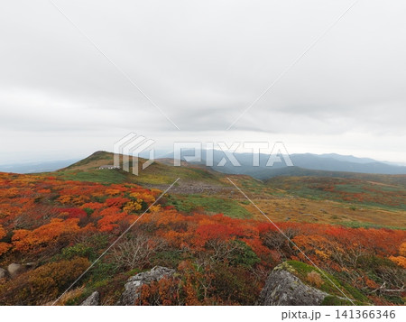 10月上旬の月山（山形県鶴岡市・庄内町・西川町） 141366346