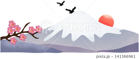 mount fuji with cherry blossoms mount fuji with cherry blossoms 141366961