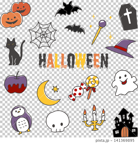 Halloween Icon Set (Color) Halloween Icon Set (Color) 141369895