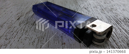 Blue disposable gas lighter Blue disposable gas lighter 141370668