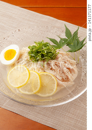 鶏塩レモンそうめん 鶏塩レモンそうめん 141371177