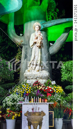 Our Lady Of La Vang Statue At La Vang Church In Quang Tri Province, Vietnam. Our Lady Of La Vang Statue At La Vang Church In Quang Tri Province, Vietnam. 141371301