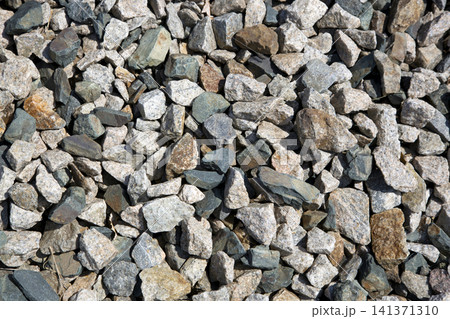 Close-up background of coarse gravel Close-up background of coarse gravel 141371310