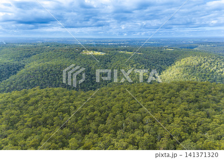 Aerial photograph of bushland in the Blue Mountains Aerial photograph of bushland in the Blue Mountains 141371320