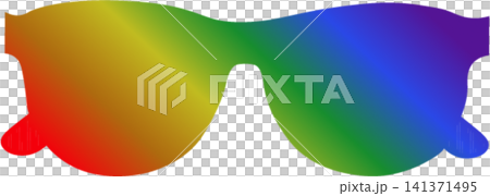 Stylish rainbow sunglasses isolated accessory icon for pride parade party Stylish rainbow sunglasses isolated accessory icon for pride parade party 141371495