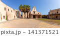 Historic chapel inside Santa Catalina Fortress in Cadiz, Andalusia, Spain 141371521