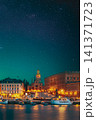 Panoramic Night Skyline of Gamla Stan Panoramic Night Skyline of Gamla Stan 141371723