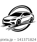 Modern Sports Car Silhouette Vector Logo 141371824